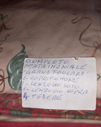 completo letto matrimoniale Bassetti 7 pezzi