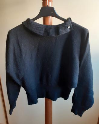 maglione nero donna 
