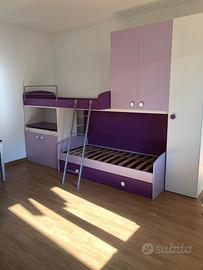 Cameretta bambina con 2 letti