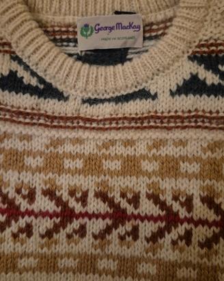 maglione made in Scozia in pura lana 