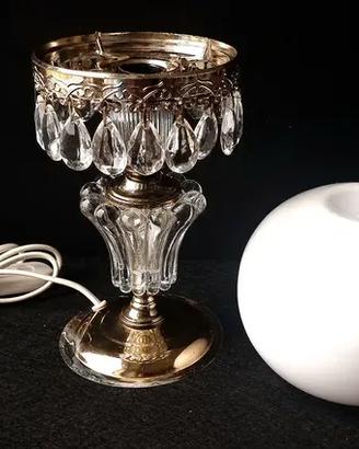 Lampada da tavolo luxury vintage con cristalli