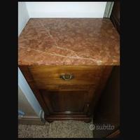 Comodini antiquariato vintage legno marmo