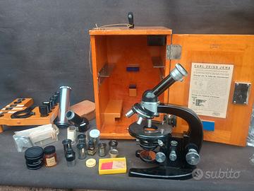 microscopio vintage Zeiss Iena