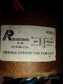 thermal cutoffs v125 tam 131 c transformer r 30 ec