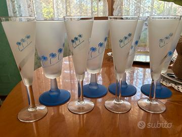 Set 8 calici vintage Vodka Keglevich - originali d