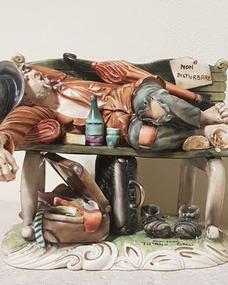 Capodimonte clochard barbone Ubriaco
