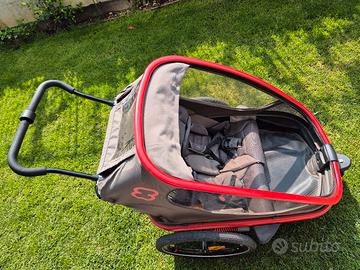rimorchio e passeggino bambini Hamax Duo Outback