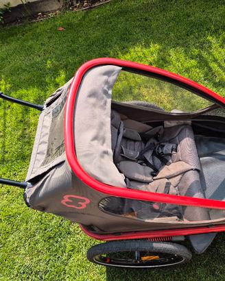 rimorchio e passeggino bambini Hamax Duo Outback