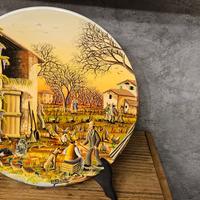 Piatto decorato Brenno Benatti -- Esemplare Unico