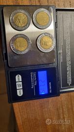 4 monete da 500 lire RSM