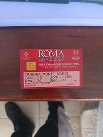 MESSI vs RONALDO, ticket finale  Roma 2009