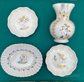 SET 4 MAIOLICHE - CERAMICA FAENZA