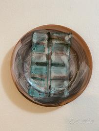 Piatto Artistico Ceramica Astratto Moderno