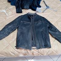 giacca bomber marca diesel pelle motociclista 