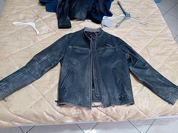 giacca bomber marca diesel pelle motociclista 