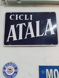 Tabella smaltata originale Cicli Atala 1920