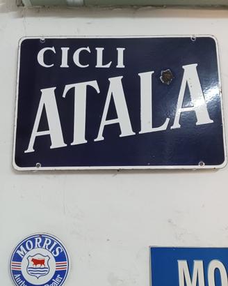 Tabella smaltata originale Cicli Atala 1920