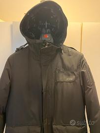 Parka MUSEUM Antarctica Tg L Nero Vera Piuma