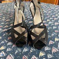 Scarpe con tacco Browns nere glitter