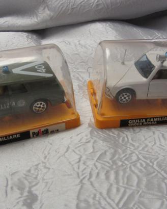 Coppia Modellini Polistil Alfa Romeo Giulia Famili