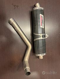 Silenziatore in carbonio honda hornet