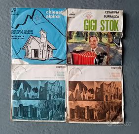 Dischi da 45 giri ,10 vinili, vari generi musicali