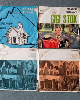 Dischi da 45 giri ,10 vinili, vari generi musicali