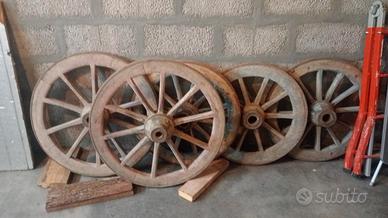 ruote in legno per barozzo 