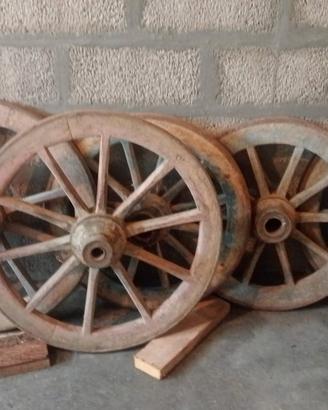 ruote in legno per barozzo 