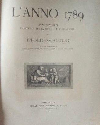 l'anno 1789  gautier
