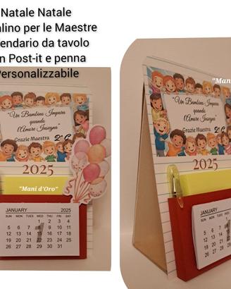 calendario 2025 da tavolo Maestre
