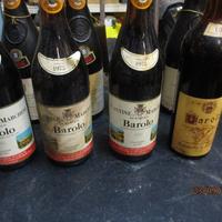 Bottiglie di vino da collezione anni 50/60/70