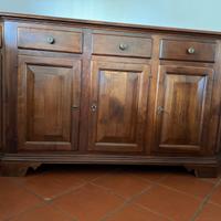 Sala da pranzo arte povera in legno massiccio