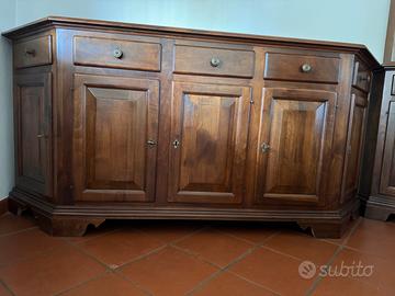 Sala da pranzo arte povera in legno massiccio