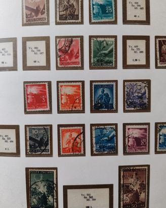  Collezione francobolli repubblica italiana