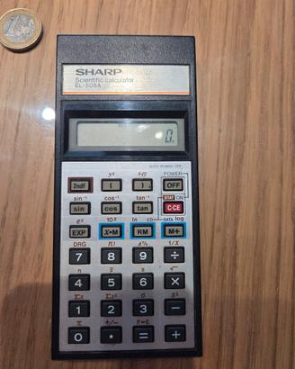 calcolatrice scientifica sharp EL-508A anni '80