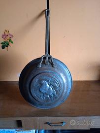 Padella in rame vintage