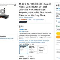 TP-Link TL-MR6400 4G Sim