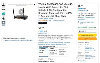 TP-Link TL-MR6400 4G Sim