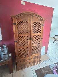 Cantina credenza vini in legno
