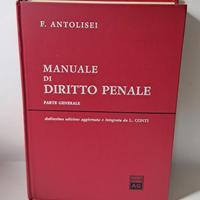 Manuale, Libro  Diritto Penale, Antolisei 12a Ediz