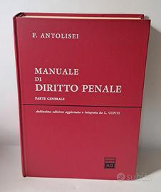 Manuale, Libro  Diritto Penale, Antolisei 12a Ediz