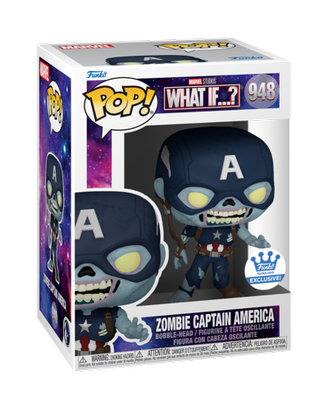 FUNKO POP! 948 ZOMBIE CAPTAIN AMERICA MARVEL NUOVO