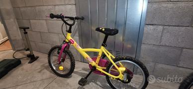 bici btwin bambini da 16 pollici
