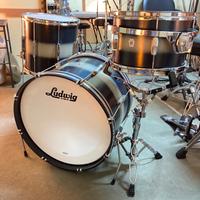 Ludwig CLUB DATE DOWNBEAT  Silver/Blue DUCO