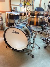 Ludwig CLUB DATE DOWNBEAT  Silver/Blue DUCO