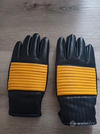 guanti in pelle vintage per moto nuovi