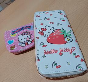 set portafogli hello kitty