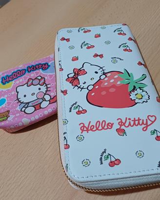 set portafogli hello kitty