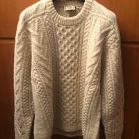 Maglione originale Irlandese a trecce